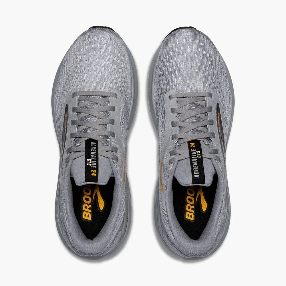 Brooks Adrenaline 24 110437-1D-084 Sneakers Men's US 8 Gray Running Shoes FL4711